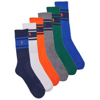 Doplnky Športové ponožky Polo Ralph Lauren 6 PACK SPORT CREW-STRIPES-CREW SOCK-6 PACK Viacfarebná