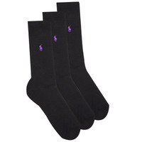 Doplnky Ponožky Polo Ralph Lauren ASX91-MERCERIZED-SOCKS-3 PACK Čierna