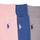 Doplnky Ponožky Polo Ralph Lauren 84023PK-MERC 3PK-CREW SOCK-3 PACK Námornícka modrá / Šedá / Ružová