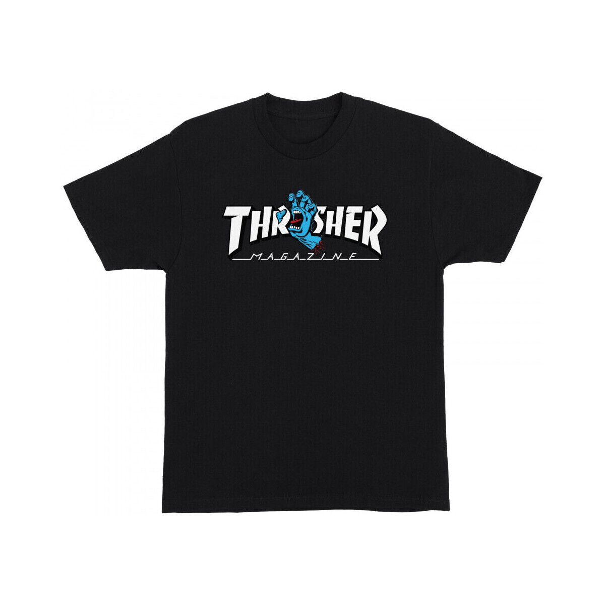 Oblečenie Muž Tričká a polokošele Santa Cruz T-shirt thrasher screaming logo ss Čierna
