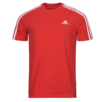 Oblečenie Muž Tričká s krátkym rukávom Adidas Sportswear M 3S SJ T Červená / Biela