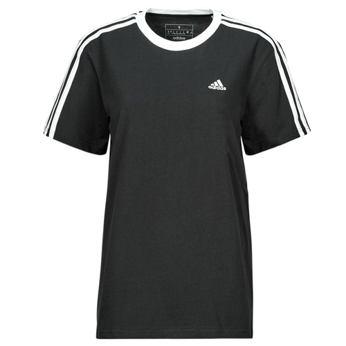 Oblečenie Žena Tričká s krátkym rukávom Adidas Sportswear W 3S BF T Čierna / Biela