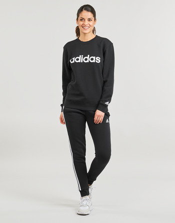 Oblečenie Žena Tepláky a vrchné oblečenie Adidas Sportswear W 3S FL C PT Čierna / Biela