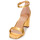 Topánky Žena Sandále Lauren Ralph Lauren LOGAN-SANDALS-HEEL SANDAL Zlatá