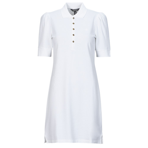 Oblečenie Žena Krátke šaty Lauren Ralph Lauren CHACE-SHORT SLEEVE-CASUAL DRESS Biela