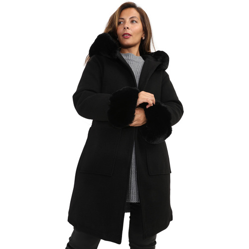 Oblečenie Žena Kabáty La Modeuse 67716_P157209 Čierna