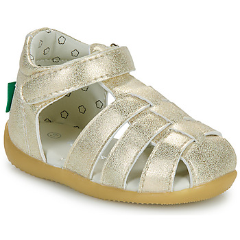 Topánky Dievča Sandále Kickers BIGFLO-C Zlatá