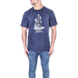 Oblečenie Muž Tričká s krátkym rukávom Barbour MTS1209 MTS Modrá