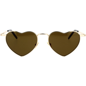 Hodinky & Bižutéria Slnečné okuliare Yves Saint Laurent Occhiali da Sole a Cuore Saint Laurent SL 301 LouLou 015 Zlatá