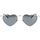 Hodinky & Bižutéria Slnečné okuliare Yves Saint Laurent Occhiali da Sole a Cuore Saint Laurent SL 301 LouLou 014 Strieborná