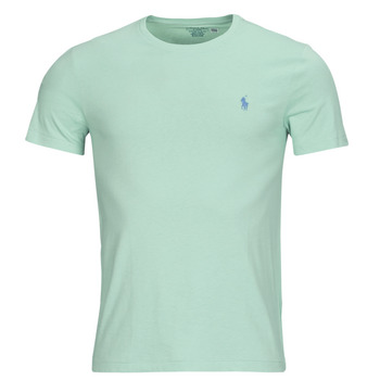 Oblečenie Muž Tričká s krátkym rukávom Polo Ralph Lauren T-SHIRT AJUSTE EN COTON Zelená / Aqua / Svetlá zelená pastelová / C7580