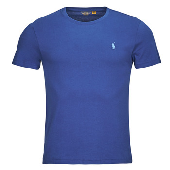 Oblečenie Muž Tričká s krátkym rukávom Polo Ralph Lauren T-SHIRT AJUSTE EN COTON Modrá / Beach / Kráľovská modrá