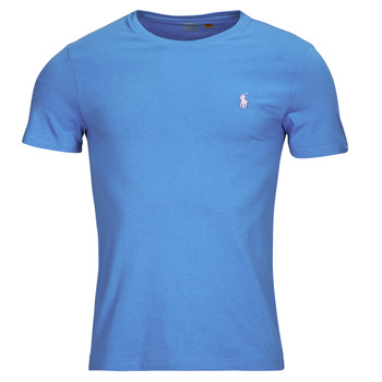 Oblečenie Muž Tričká s krátkym rukávom Polo Ralph Lauren T-SHIRT AJUSTE EN COTON Modrá / Novinka / England / Modrá