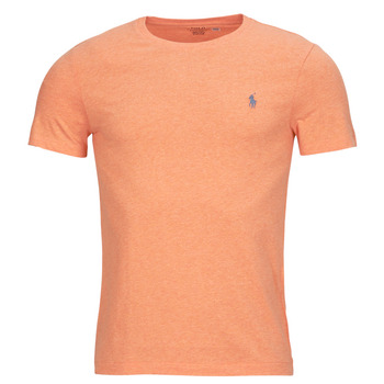 Oblečenie Muž Tričká s krátkym rukávom Polo Ralph Lauren T-SHIRT AJUSTE EN COTON Koralová / Frkaná / Beach / Oranžová / Heather