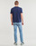 Oblečenie Muž Tričká s krátkym rukávom Polo Ralph Lauren T-SHIRT AJUSTE EN COTON SERIGRAPHIE POLO RALPH LAUREN Námornícka modrá