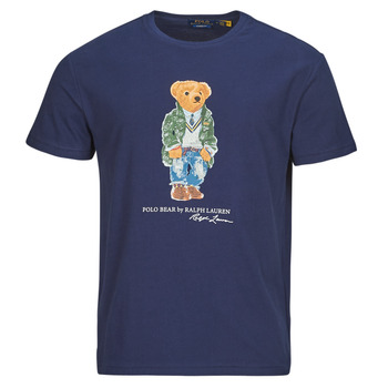 Oblečenie Muž Tričká s krátkym rukávom Polo Ralph Lauren T-SHIRT POLO BEAR AJUSTE EN COTON Námornícka modrá