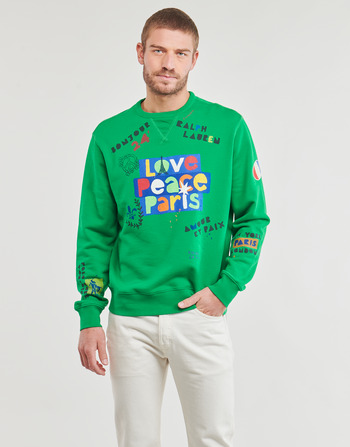 Oblečenie Muž Mikiny Polo Ralph Lauren SWEATSHIRT WELCOME IN PARIS Zelená / Viacfarebná / Zelená