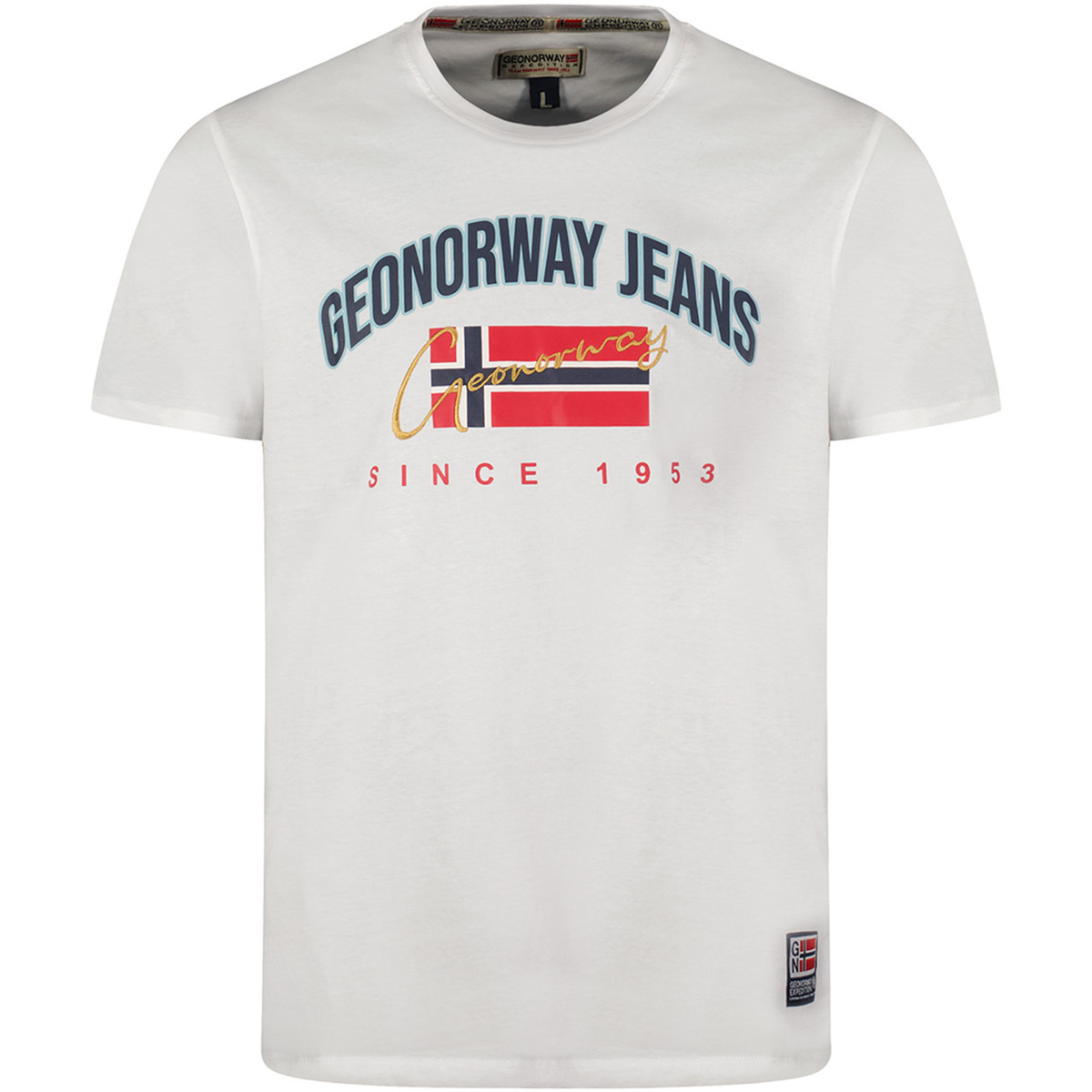 Oblečenie Muž Tričká s krátkym rukávom Geo Norway SX1052HGNO-WHITE Biela