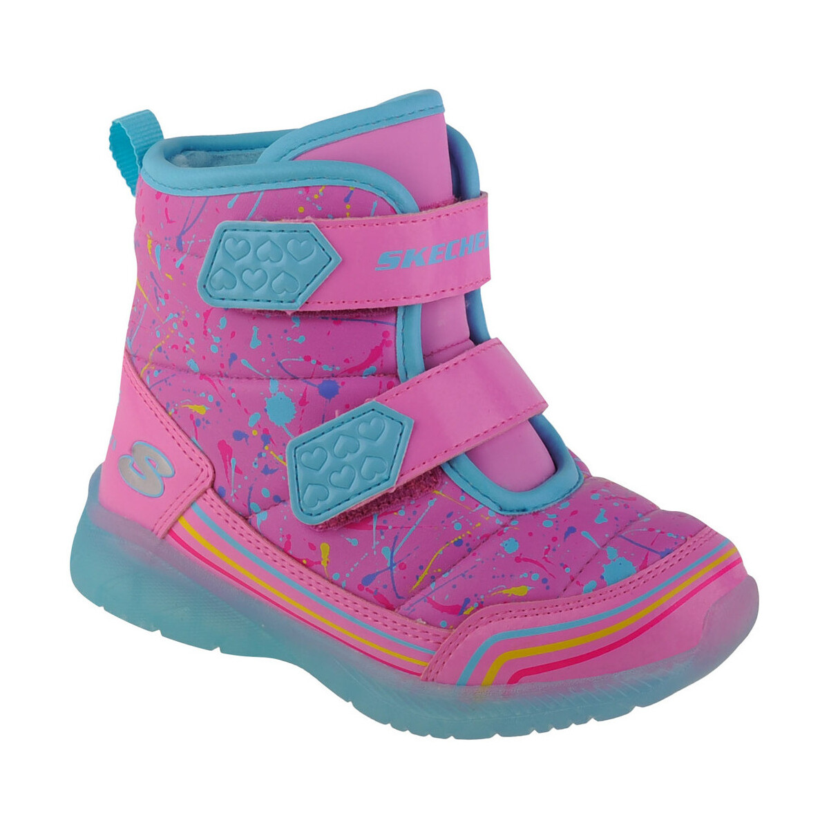 Topánky Dievča Snehule  Skechers Illumi-Brights - Power Paint Ružová