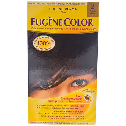 krasa Žena Farbenie Eugene Perma Permanent Coloring Cream Eugènecolor - 02 Chatain Béžová