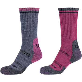 Spodná bielizeň Žena Športové ponožky Skechers 2PPK Women Trail Wool Socks Ružová