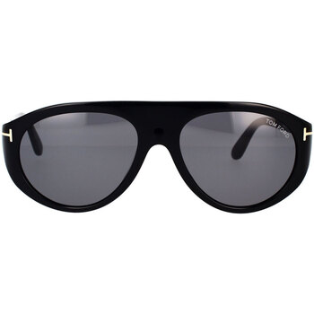 Hodinky & Bižutéria Slnečné okuliare Tom Ford Occhiali da Sole  Rex FT1001/S 01A Čierna
