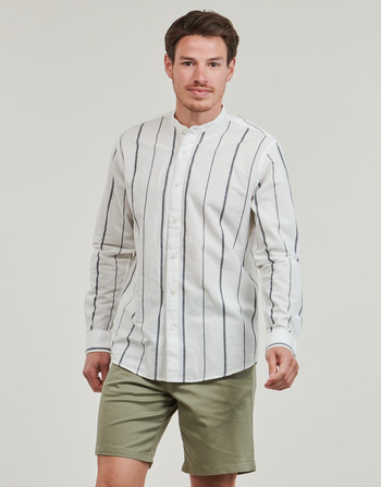 Oblečenie Muž Košele s dlhým rukávom Selected SLHREGNEW-LINEN Biela