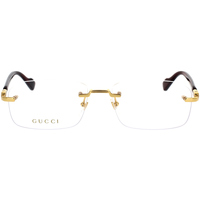 Hodinky & Bižutéria Slnečné okuliare Gucci Occhiali da Vista  GG1221O 002 Zlatá