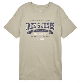 Oblečenie Chlapec Tričká s krátkym rukávom Jack & Jones JJELOGO TEE SS NECK 2 COL 23/24 NOOS JNR Béžová