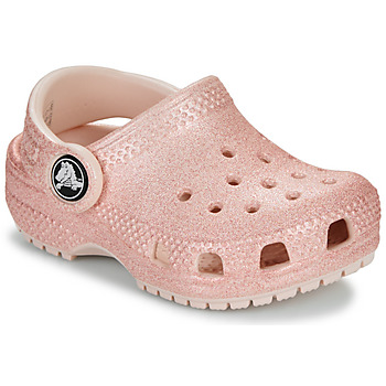 Topánky Dievča Nazuvky Crocs Classic Glitter Clog T Ružová / Trblietkavá
