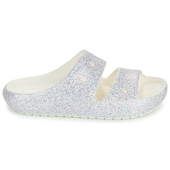 Crocs Classic Glitter Sandal v2 K Biela / Trblietkavá