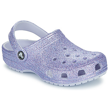 Topánky Dievča Nazuvky Crocs Classic Glitter Clog K Fialová 