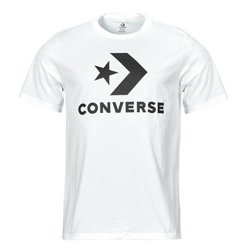 Oblečenie Tričká s krátkym rukávom Converse STAR CHEVRON TEE WHITE Biela