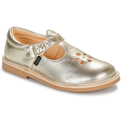 Topánky Dievča Sandále Aster DINGO-2 Zlatá