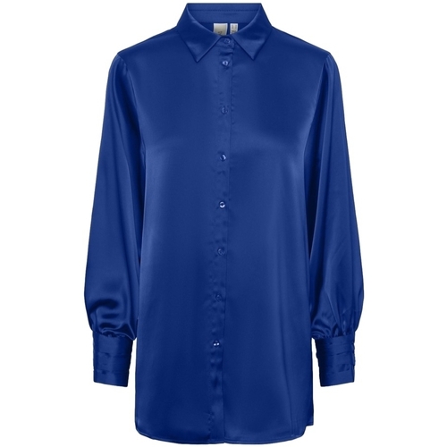Oblečenie Žena Blúzky Y.a.s YAS Noos Pella Shirt L/S - Surf The Web Modrá