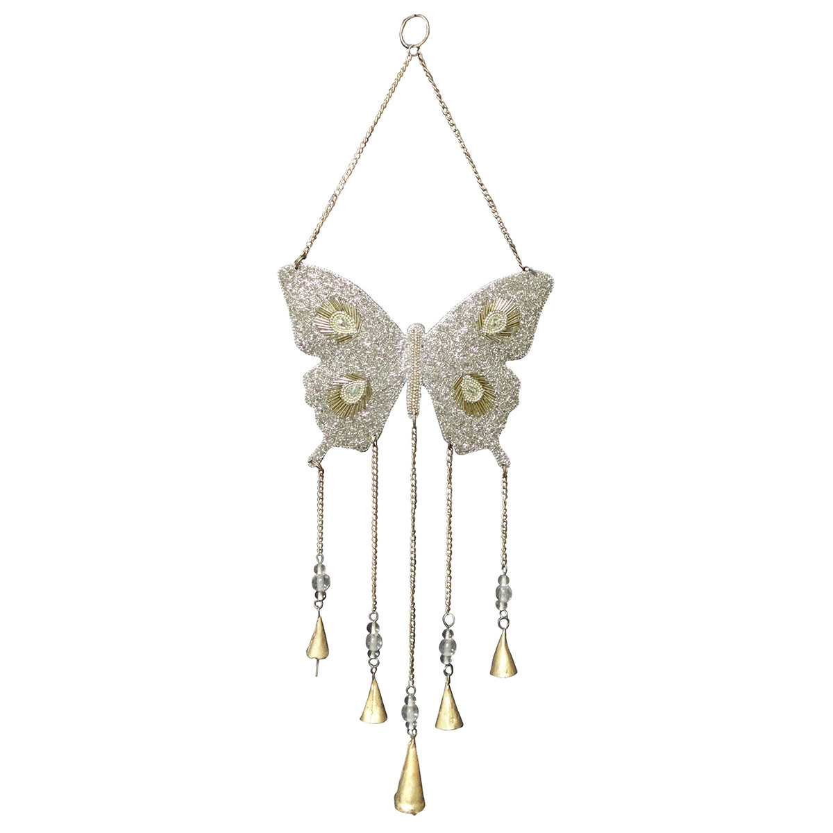 Hodinky & Bižutéria Prívesky Signes Grimalt Motýľový Mobilný Ornament Strieborná