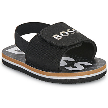 Topánky Chlapec Sandále BOSS ESSENTIEL J50889 Čierna