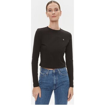 Oblečenie Žena Tričká s dlhým rukávom Calvin Klein Jeans J20J222884 Čierna