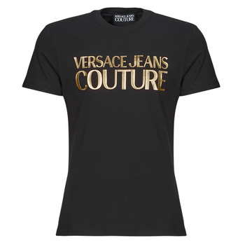 Oblečenie Muž Tričká s krátkym rukávom Versace Jeans Couture 76GAHT00 Čierna