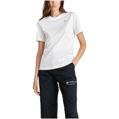 Oblečenie Žena Tričká s krátkym rukávom Calvin Klein Jeans  Biela