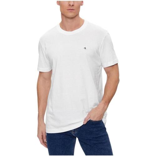 Oblečenie Muž Tričká s krátkym rukávom Calvin Klein Jeans  Biela