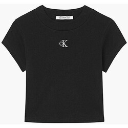 Oblečenie Žena Tričká s krátkym rukávom Calvin Klein Jeans J20J218337BEH Čierna