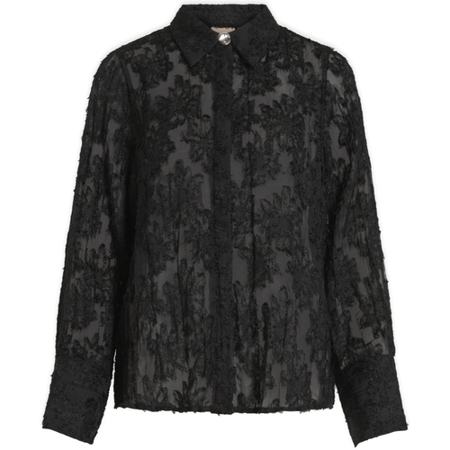 Oblečenie Žena Blúzky Vila Kyoto Shirt L/S - Black Čierna