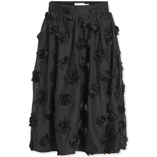 Oblečenie Žena Sukňa Vila Flory Skirt L/S - Black Čierna