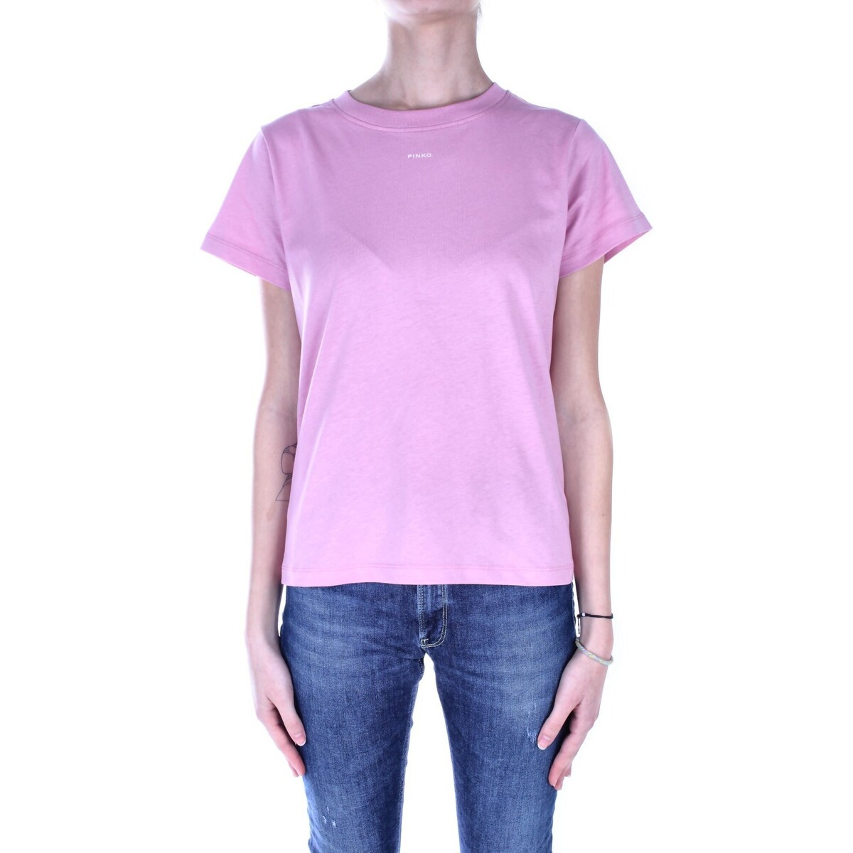 Oblečenie Žena Tričká s krátkym rukávom Pinko 100373 A1N8 Ružová