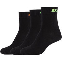 Spodná bielizeň Chlapec Športové ponožky Skechers 3PPK Boys Mech Ventilation Socks Čierna