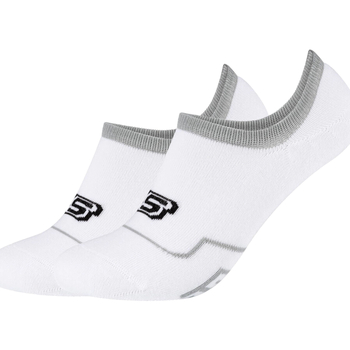 Doplnky Kotníkové ponožky Skechers 2PPK Cushioned Footy Socks Biela