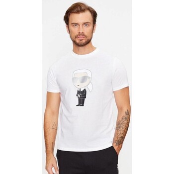 Oblečenie Muž Tričká s krátkym rukávom Karl Lagerfeld 500251 755071 Biela