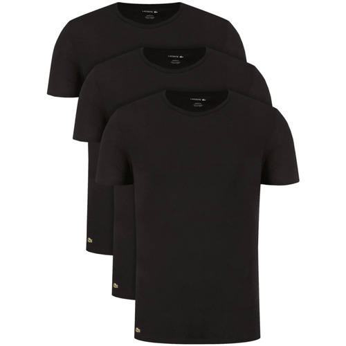Oblečenie Muž Tričká s krátkym rukávom Lacoste TH3451 Čierna