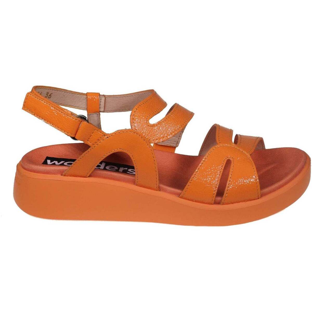 Topánky Žena Sandále Wonders Wave Oranžová